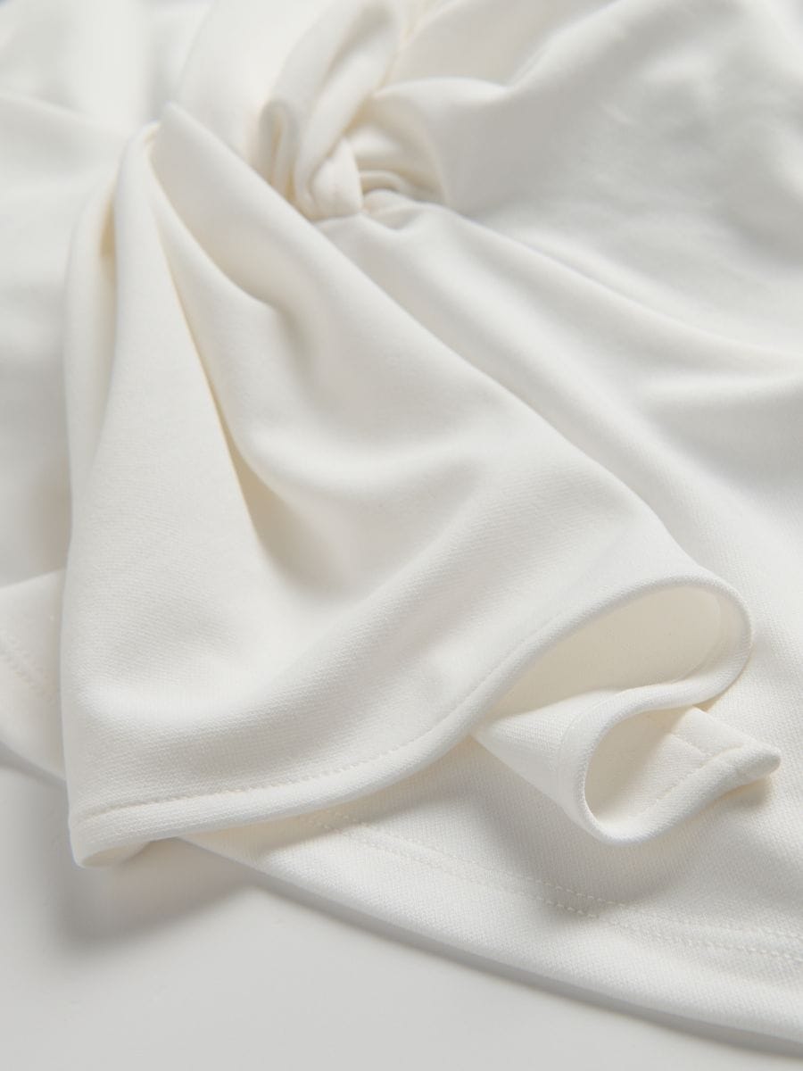 Plain modal rich blouse - cream - RESERVED - 2