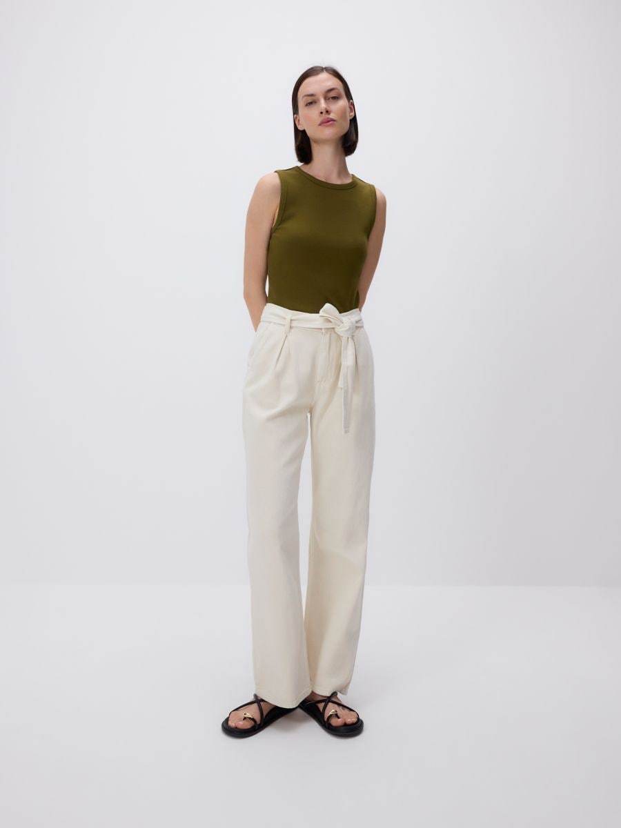 Cotton top - light olive - RESERVED - 3