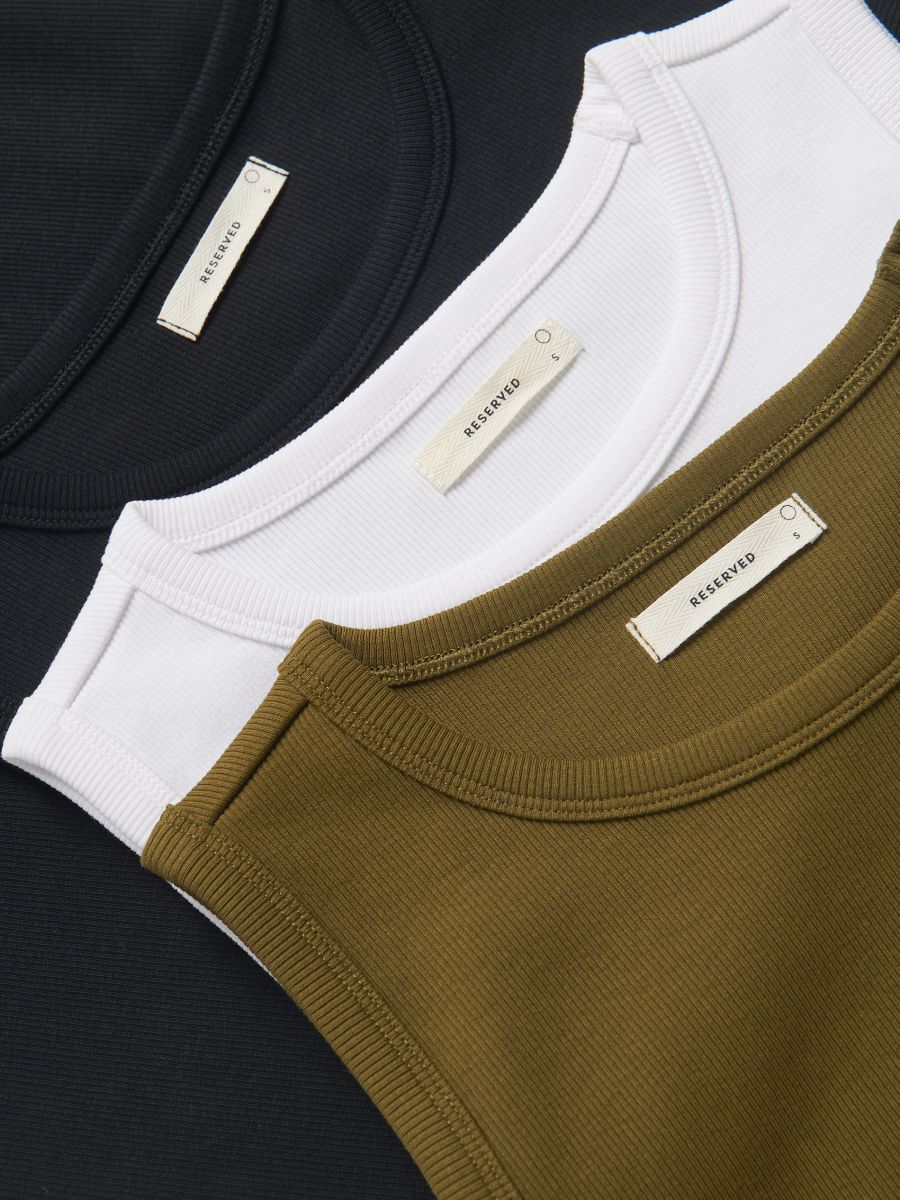 Cotton top - light olive - RESERVED - 6