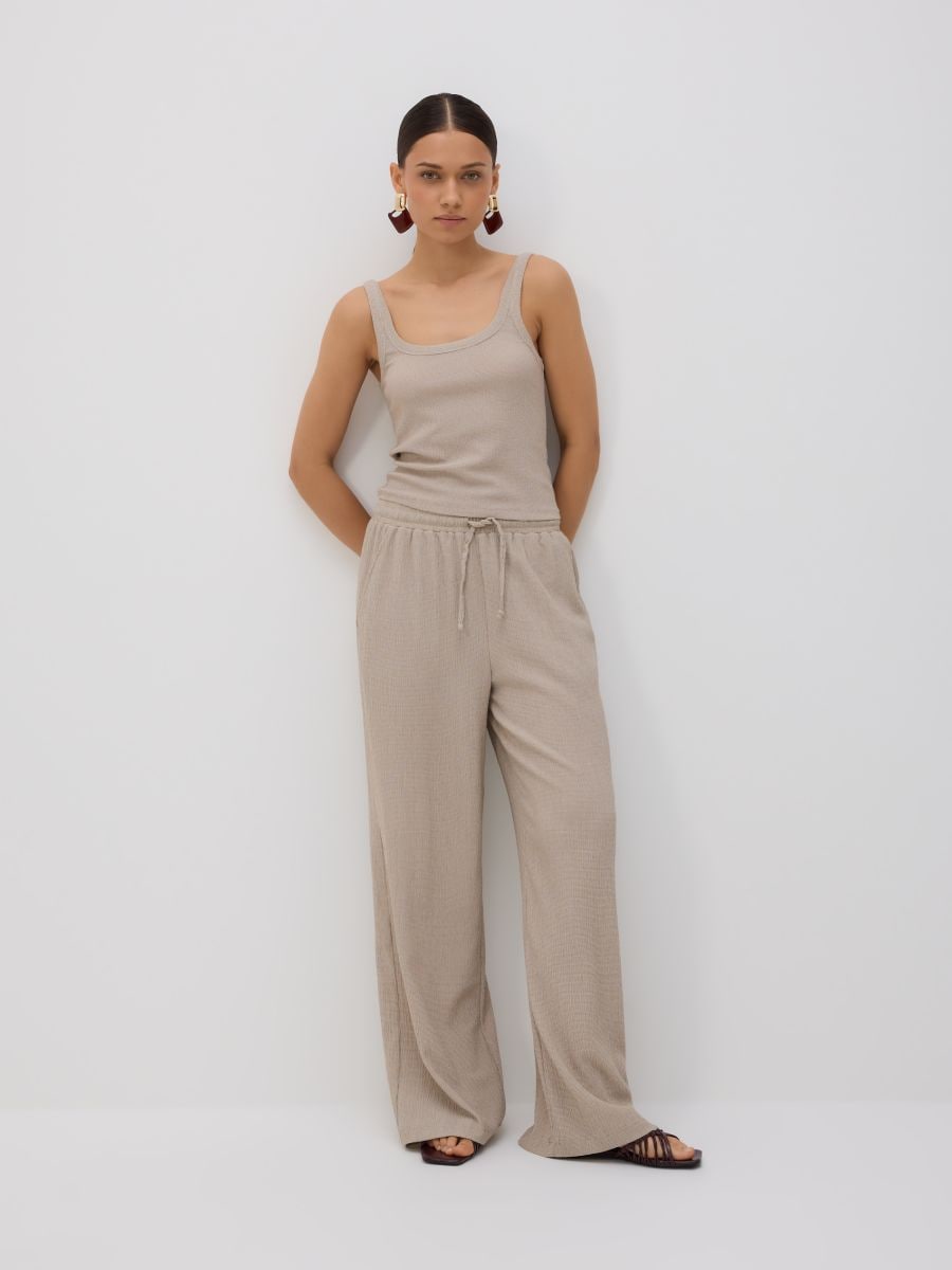 Textured top - nude - RESERVED - 2