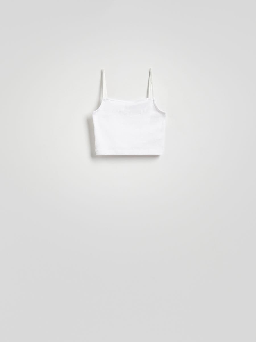 Cami crop top - white - RESERVED - 4
