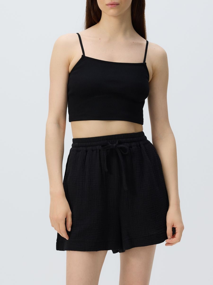 Cami crop top - black - RESERVED - 2