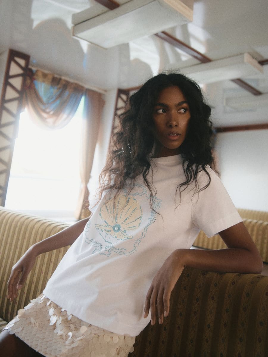 T-shirt with decorative print - white - RESERVED - 3
