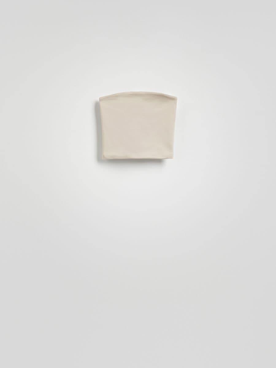 Top bandeau - beżowy - RESERVED