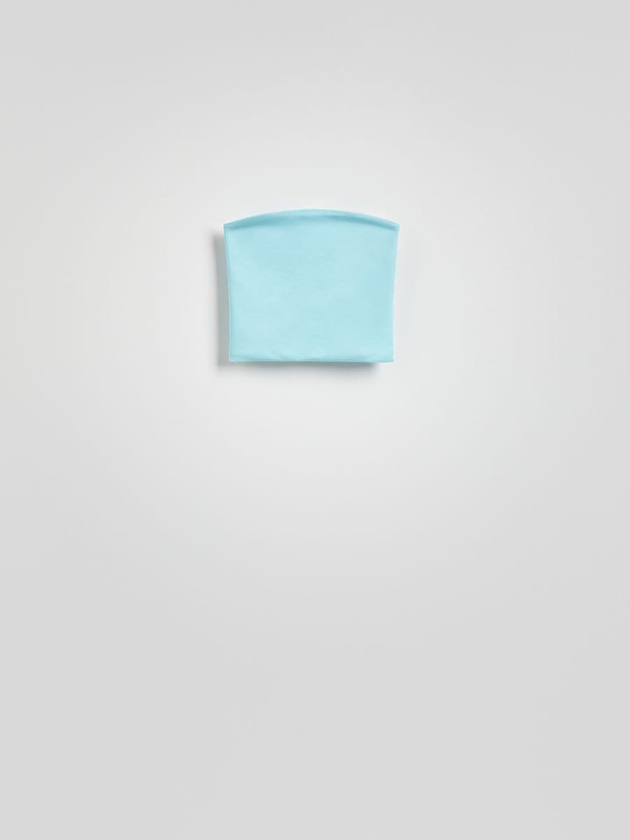 Bandeau top - light turquoise - RESERVED - 4