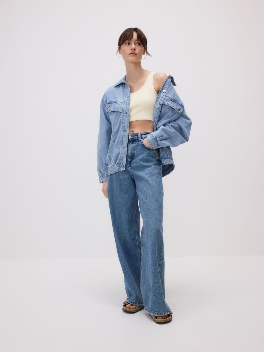 Crop top - krem - RESERVED - 2