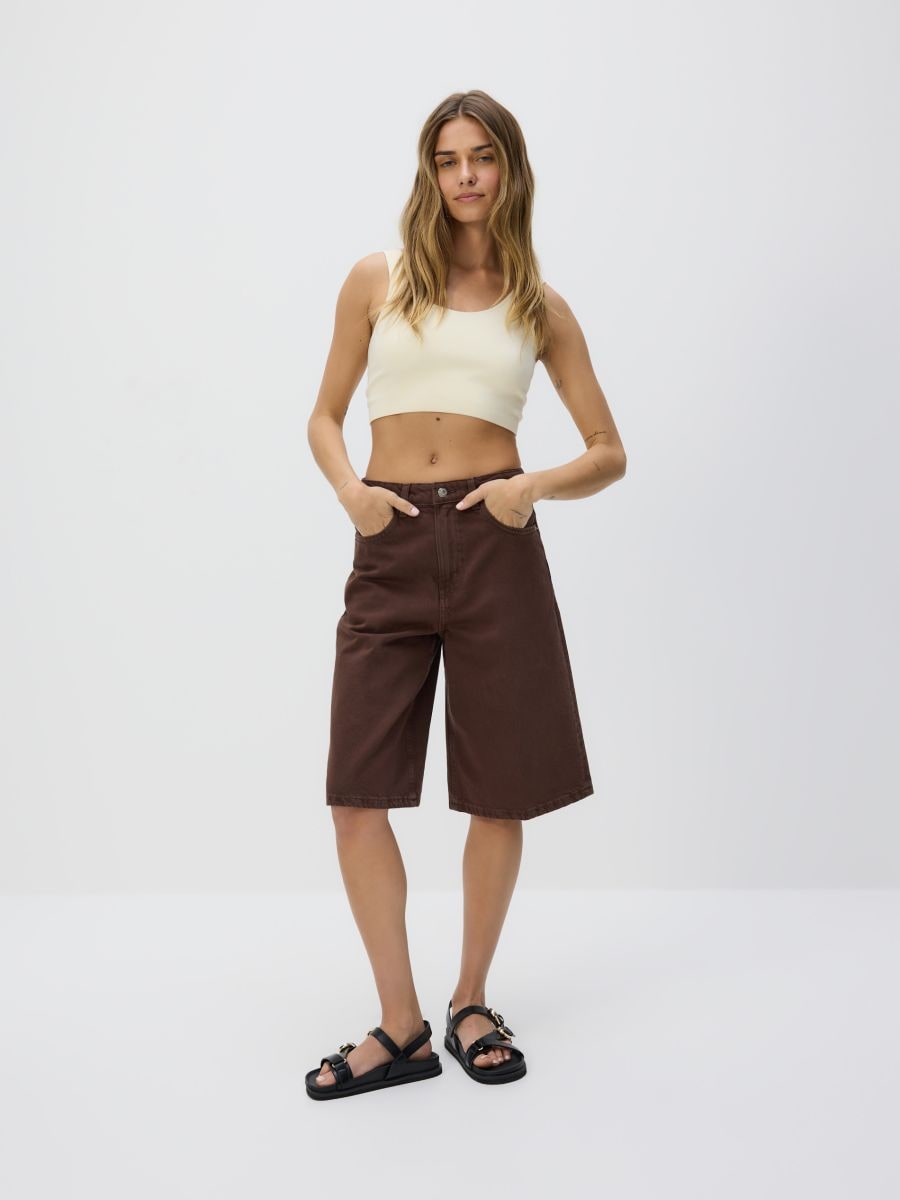 Crop top - krem - RESERVED - 2
