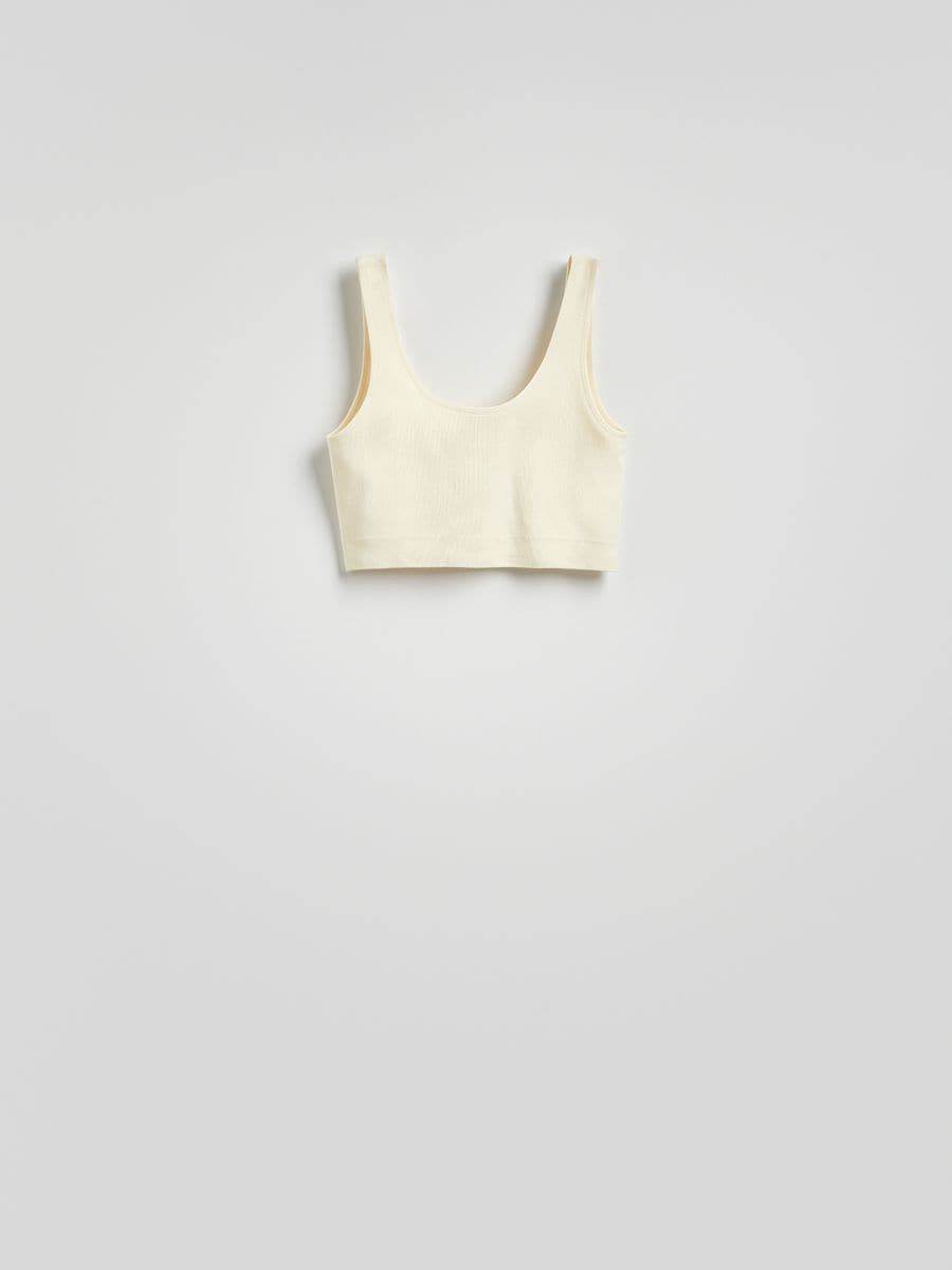 Crop top - krem - RESERVED - 5