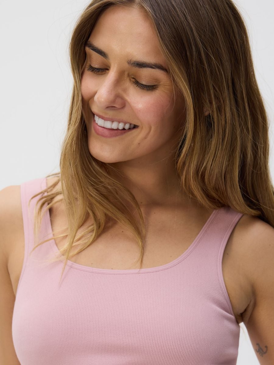 Crop top - pastel pink - RESERVED - 5