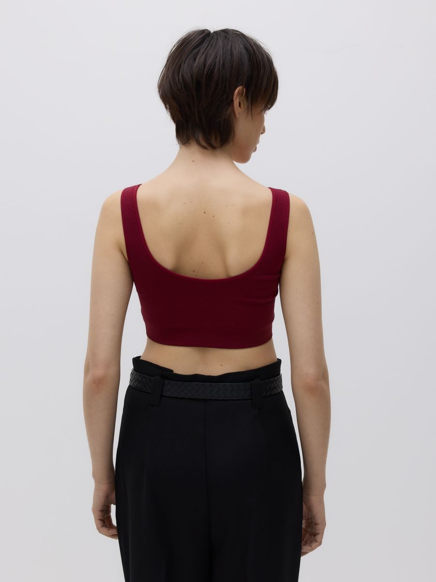 Crop top - maroon - RESERVED - 3