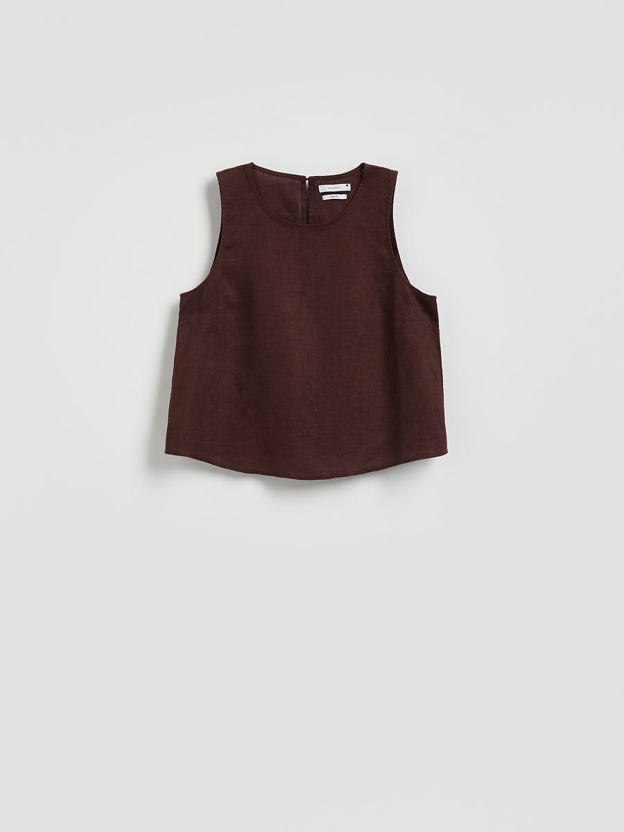 Leinenbluse - braun - RESERVED - 5