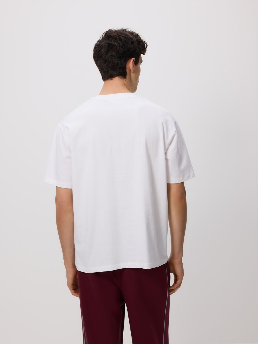 Boxy T-shirt with print - white - RESERVED - 5