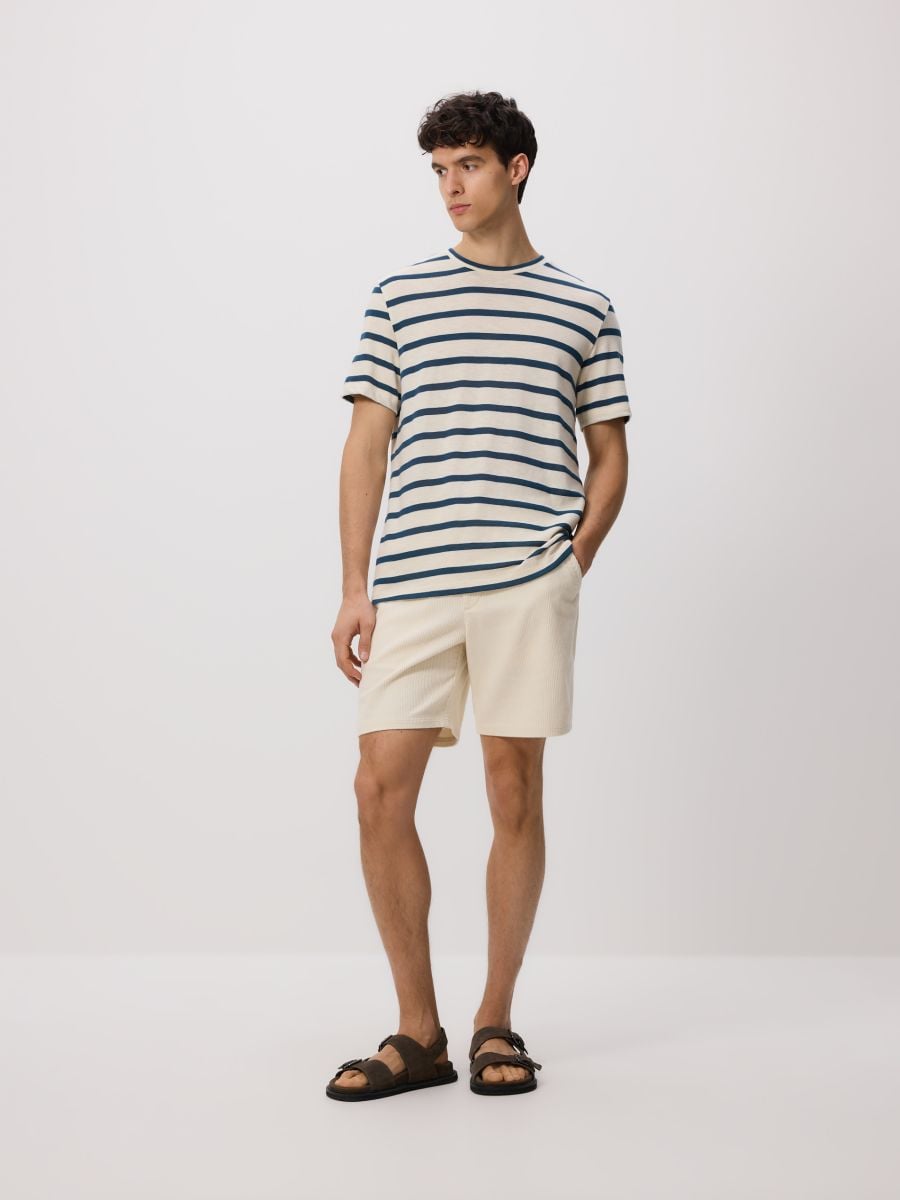 Regular fit stripe T-shirt - lavender - RESERVED - 2