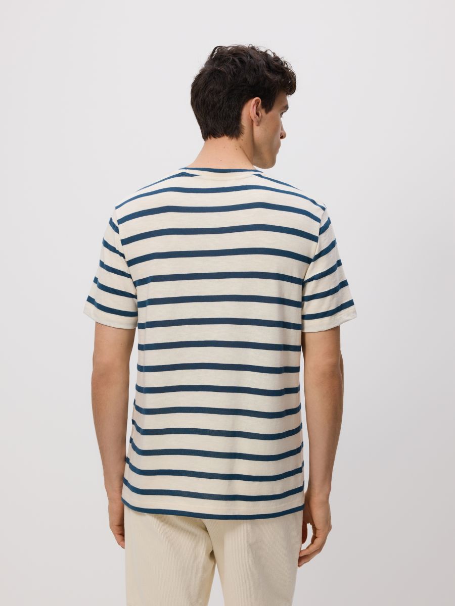 Regular fit stripe T-shirt - lavender - RESERVED - 4