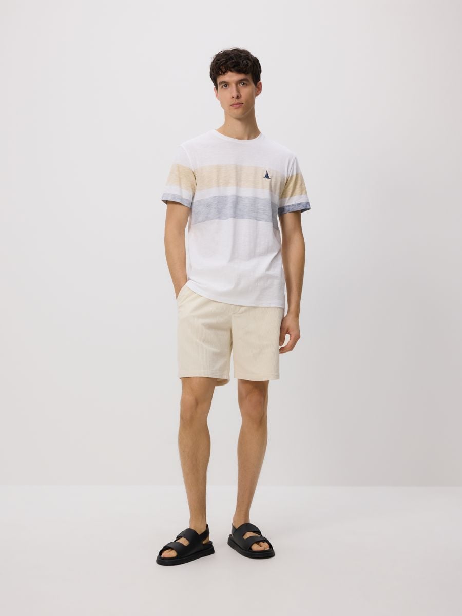 Μπλούζα regular fit με κέντημα - ΛΕΥΚΟ - RESERVED - 3