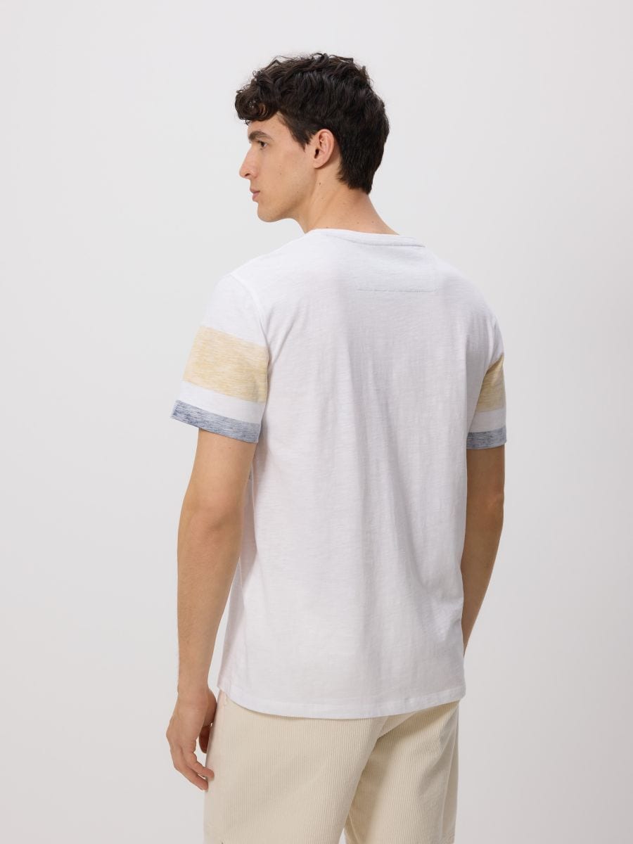 Μπλούζα regular fit με κέντημα - ΛΕΥΚΟ - RESERVED - 4