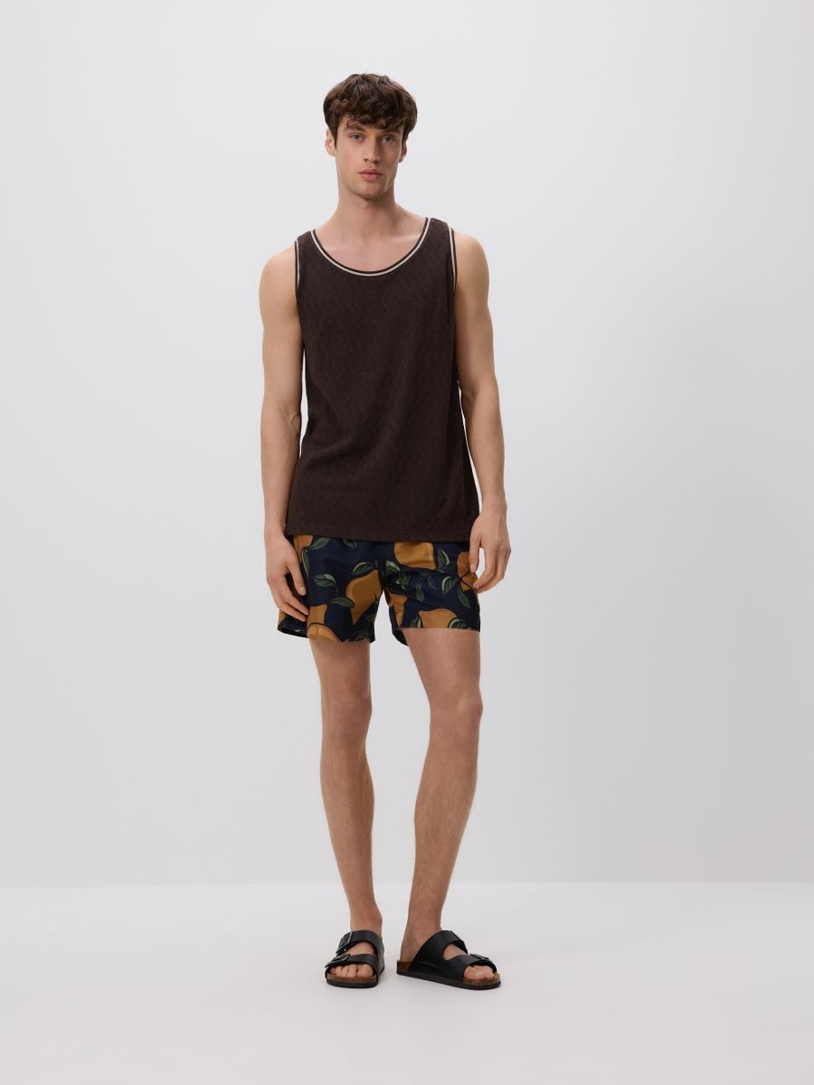 Kootud topp - pruun - RESERVED - 4
