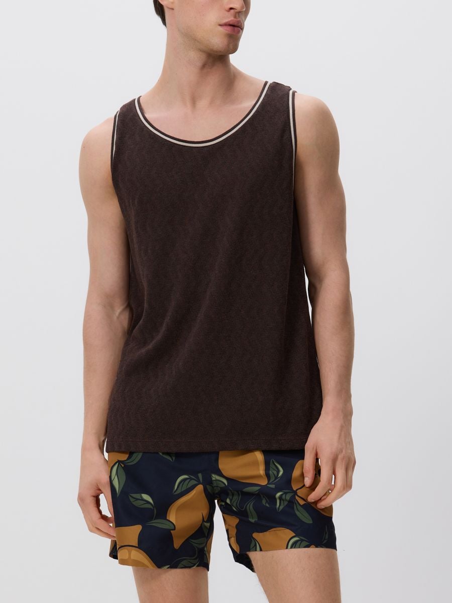 Kootud topp - pruun - RESERVED - 2