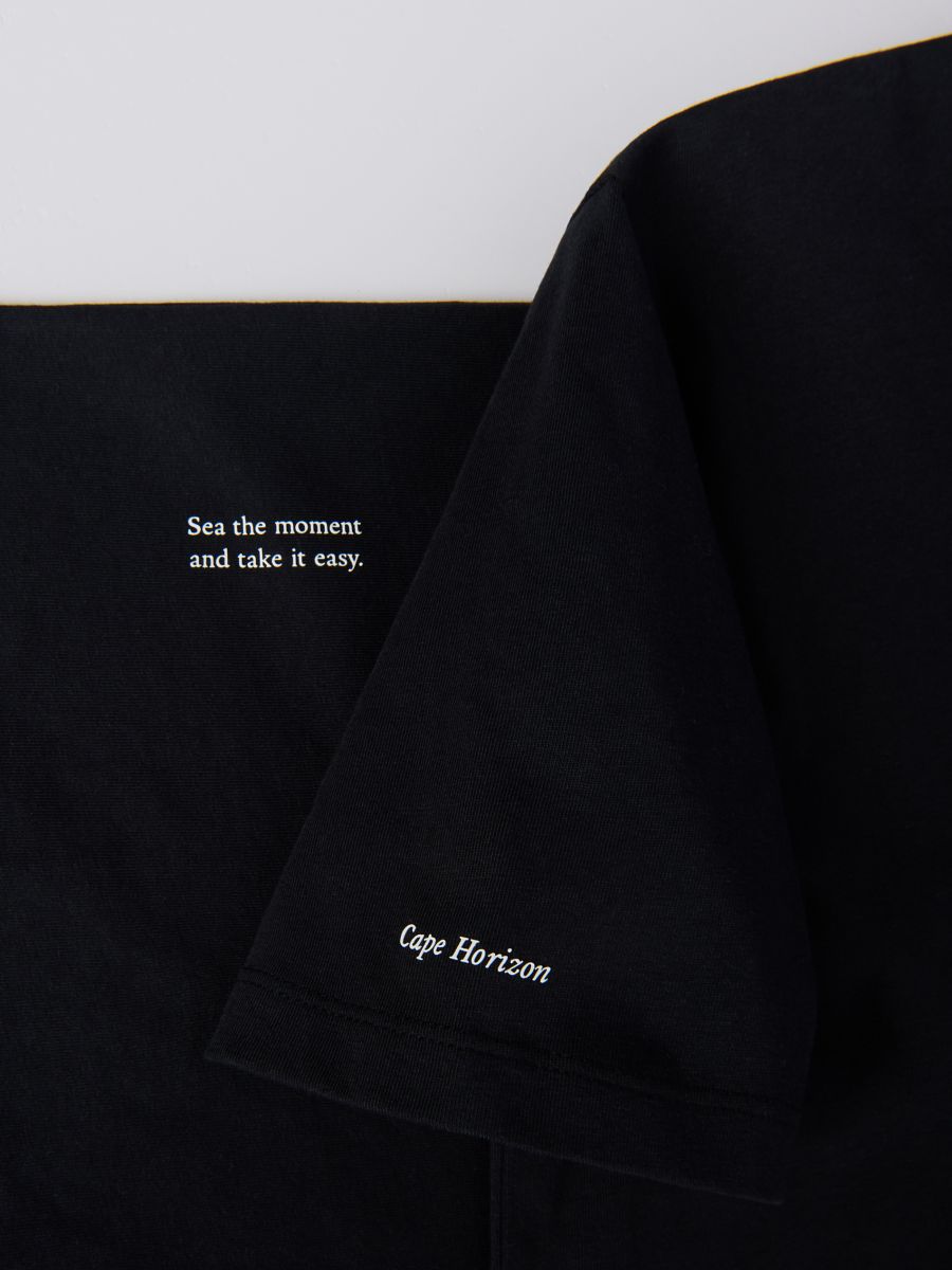 Regular fit printed T-shirt - black - RESERVED - 2