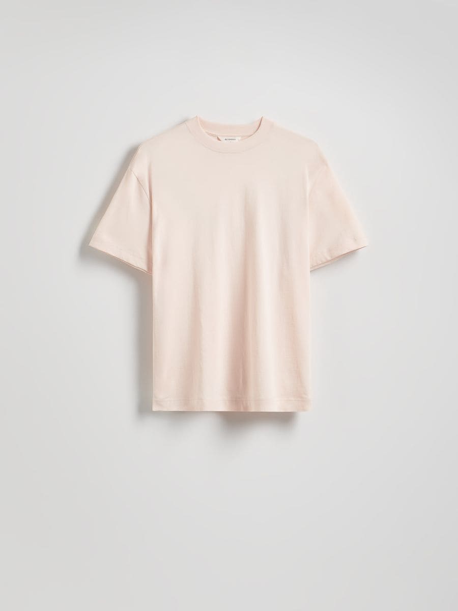 Boxy pamutpóló - pasztellpink - RESERVED