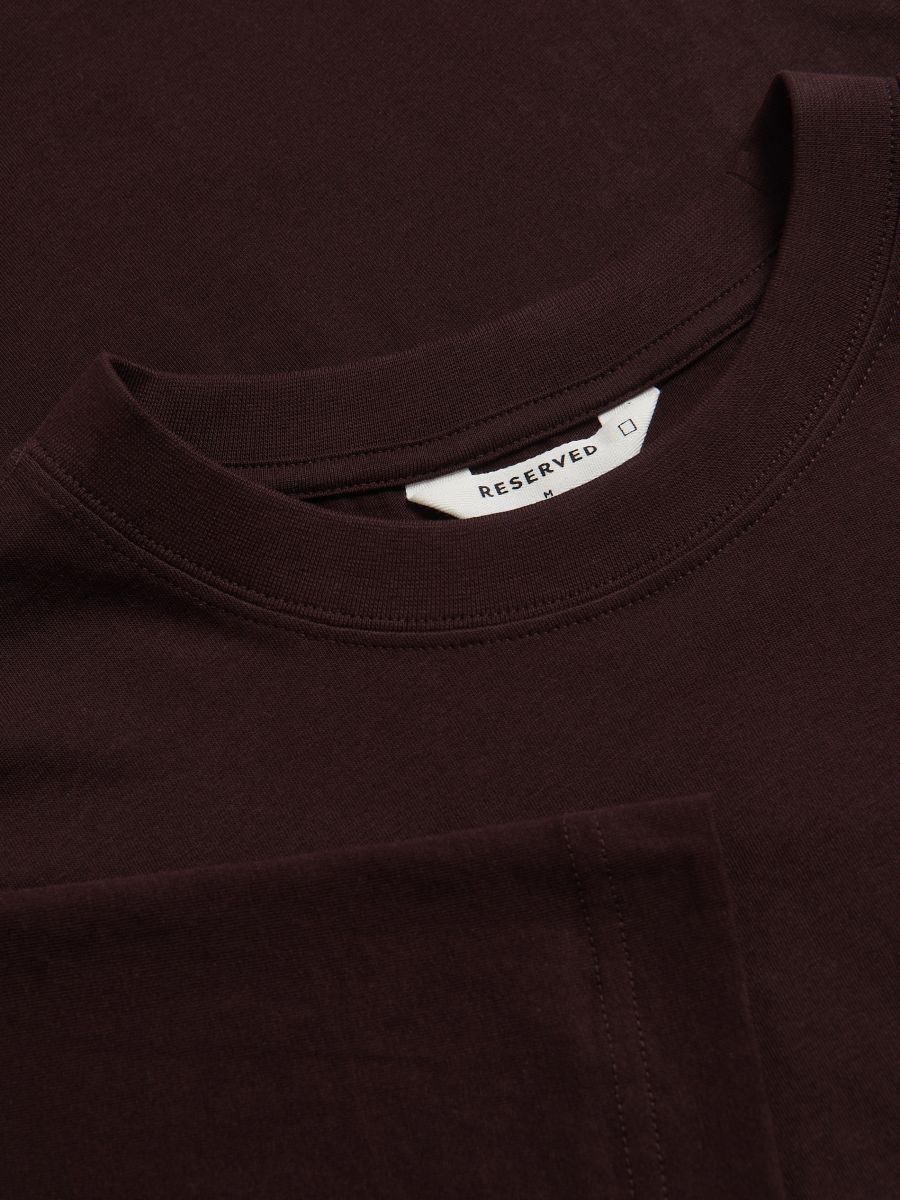 ◆BADBLOOD◆ Dark Classic Stripe T-Shirt Tobacco Brown w-tee kicadoq9h0g0hveze8ep.jpg?v=