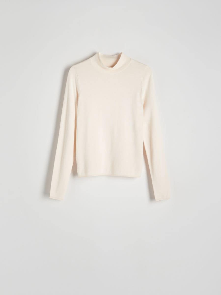 Viscose rich jumper - nude jeans - RESERVED