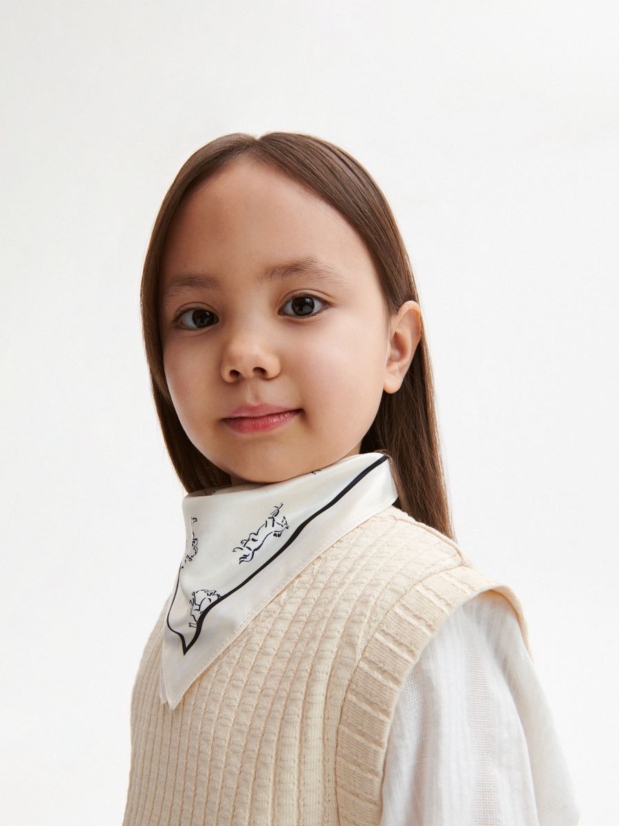 Patterned neckerchief - cream - RESERVED - 2