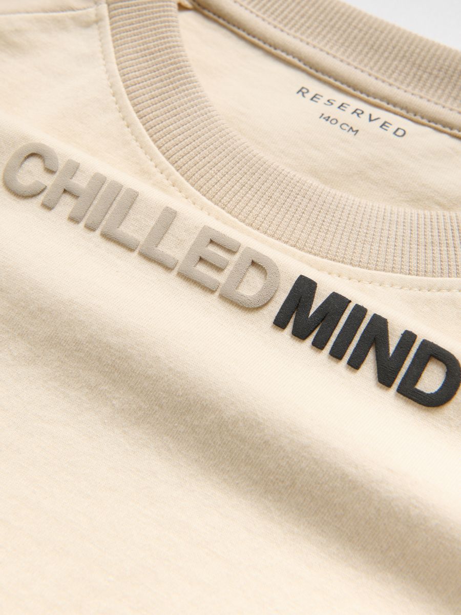 T-shirt with print - nude - RESERVED - 2