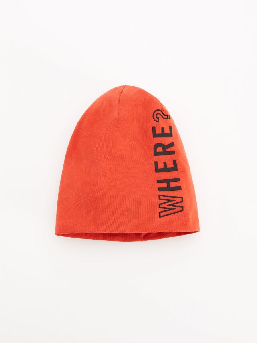 Beanie mit gummiertem Schriftzug, RESERVED, WF635-33X