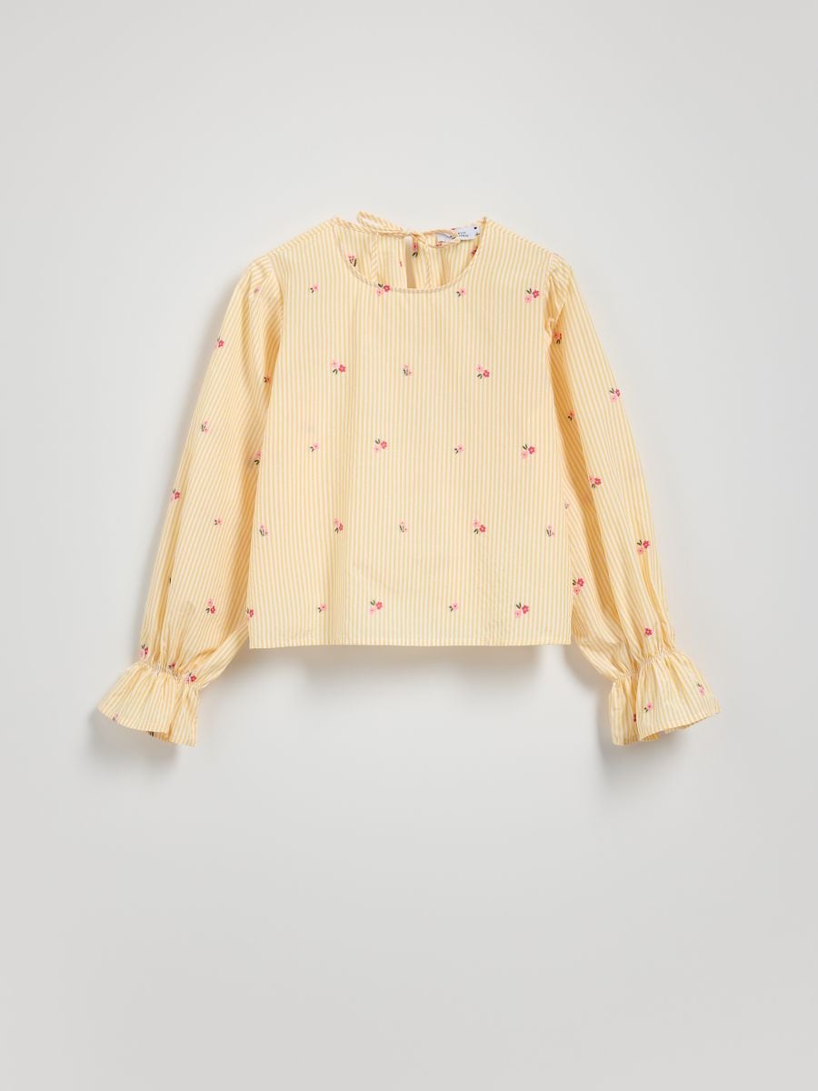 Blouse with decorative pattern - light yellow - RESERVED - 6