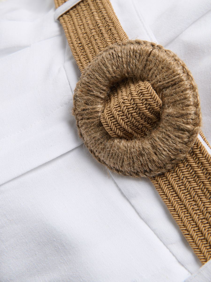 Shorts with belt - white - RESERVED - 5