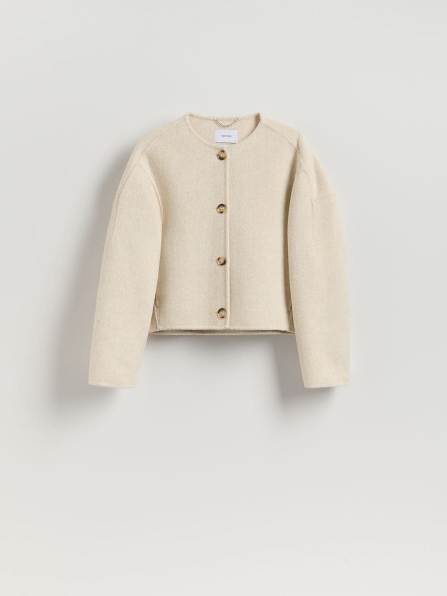 LADIES` OUTER JACKET - nude - RESERVED