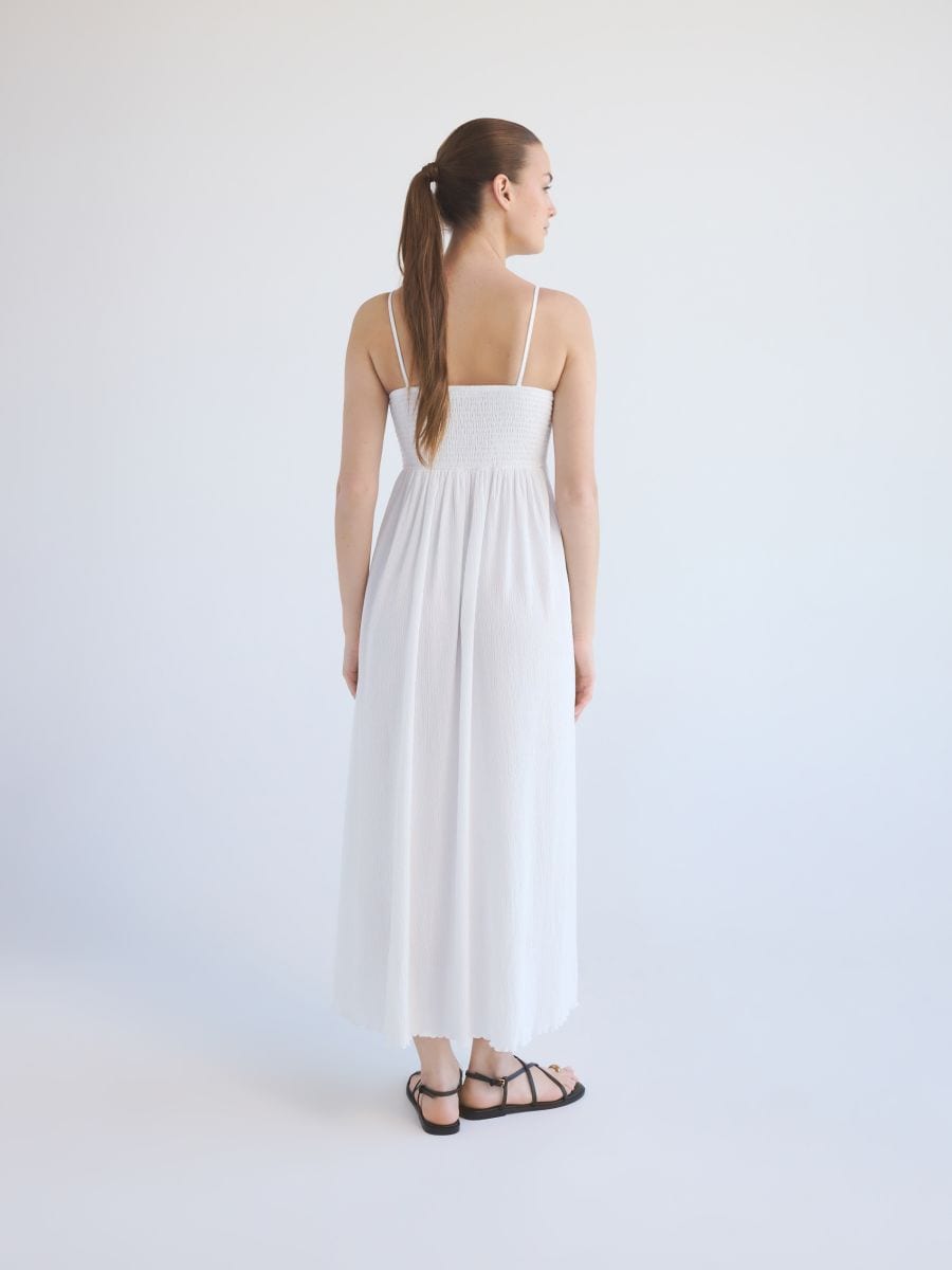 Cami strap midi dress - cream - RESERVED - 4