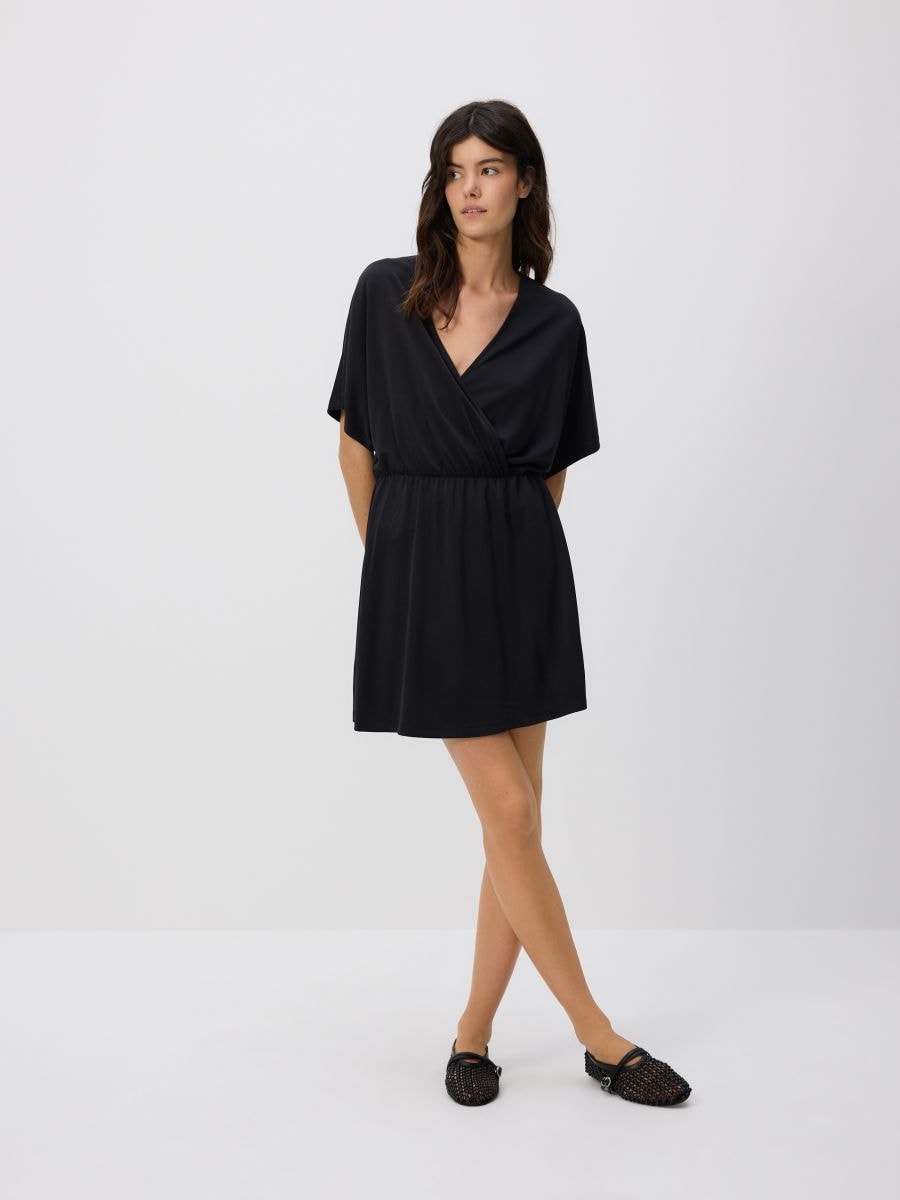 Abito mini in modal - grigio scuro - RESERVED - 4