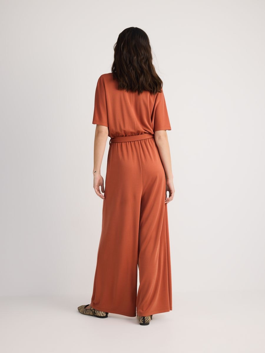 Jumpsuit i modalblanding - kobber - RESERVED - 4