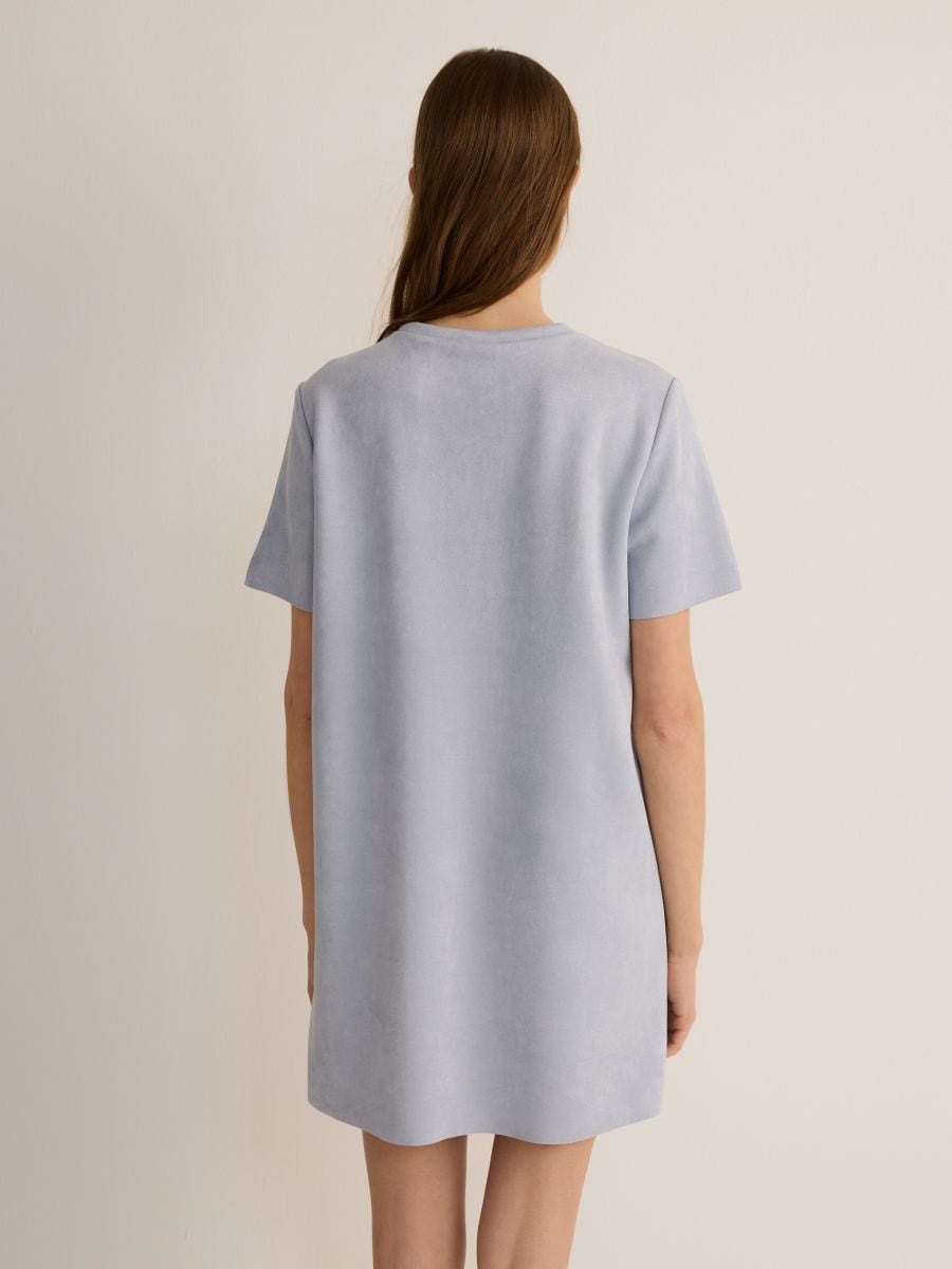 Robe mini avec applications - bleu pâle - RESERVED - 5