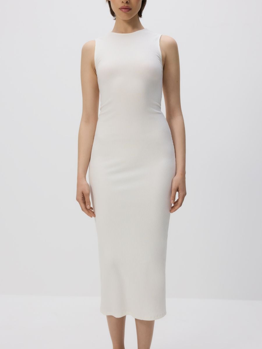 Dress with keyhole back - white - RESERVED - 4