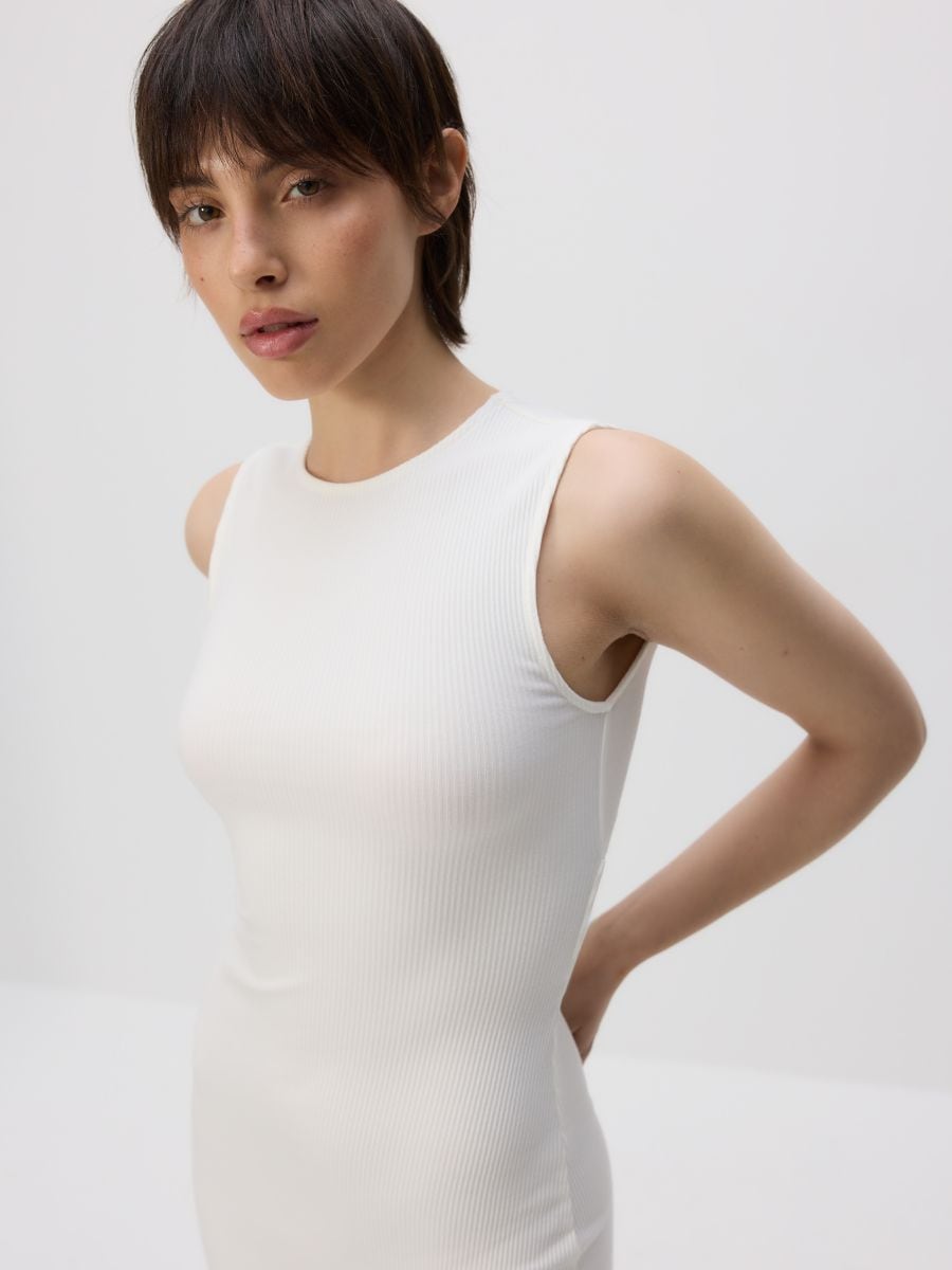 Dress with keyhole back - white - RESERVED - 3