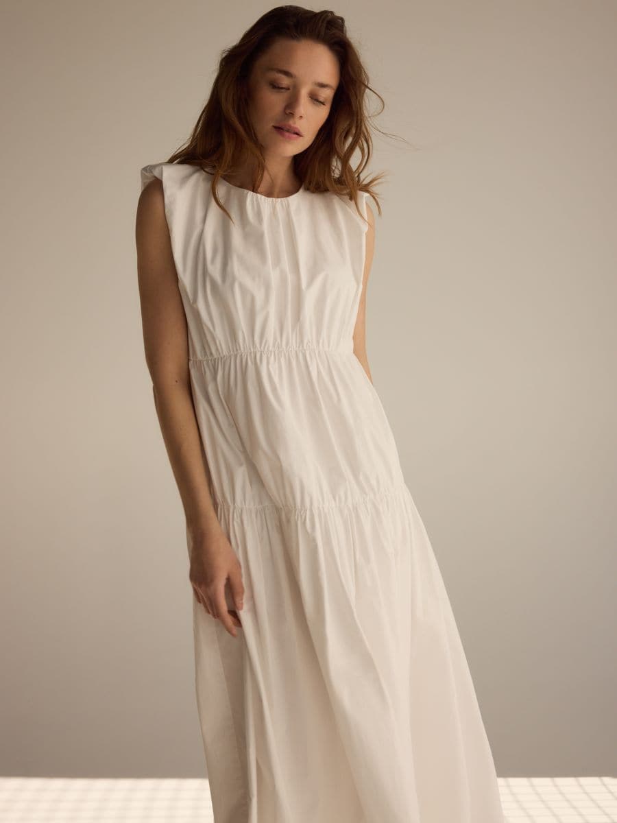 Rochie midi - crem - RESERVED - 8