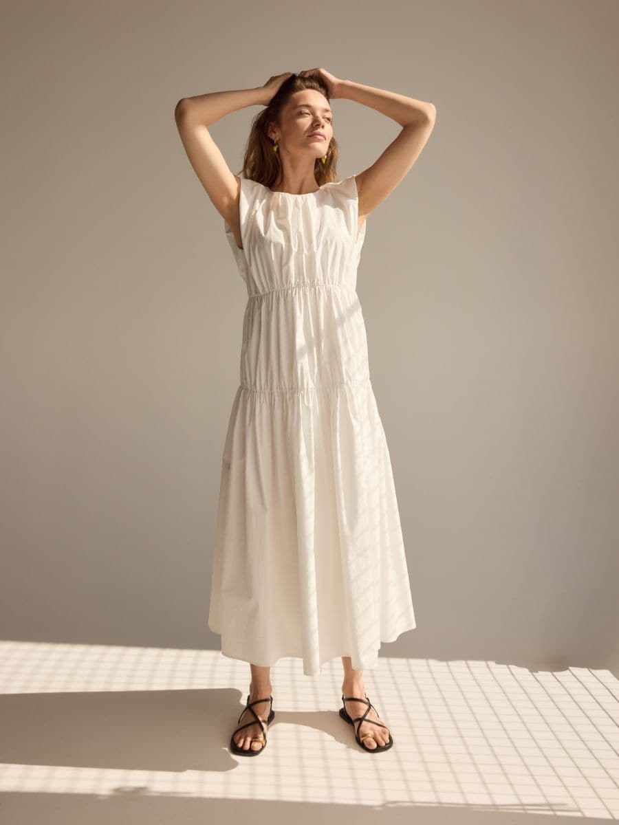 Rochie midi - crem - RESERVED - 10