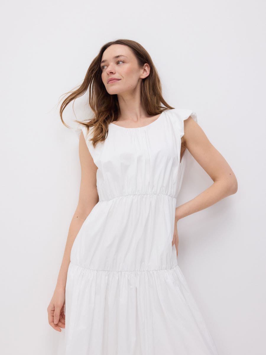 Rochie midi - crem - RESERVED - 4