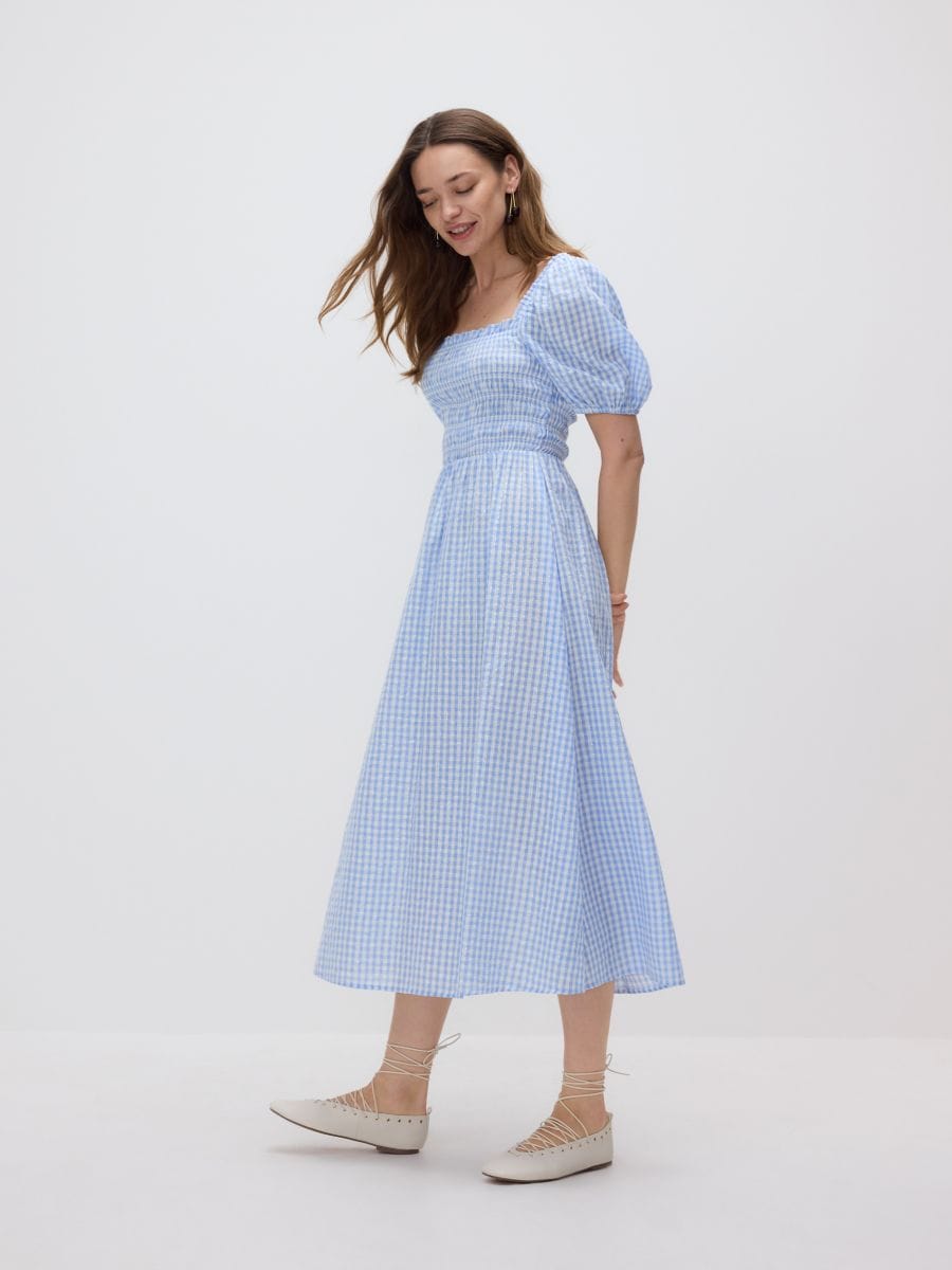 Check dress - blue - RESERVED - 4