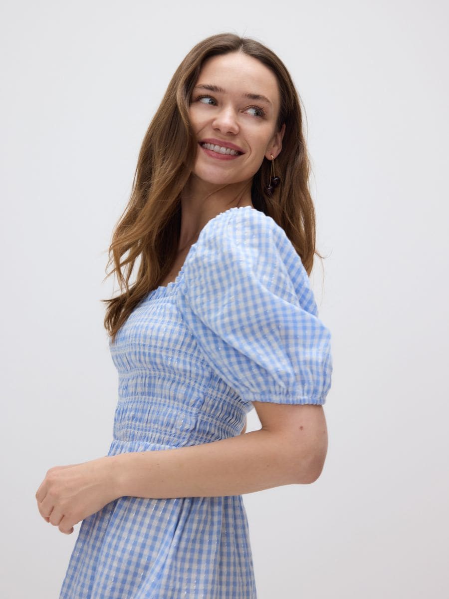 Check dress - blue - RESERVED - 6