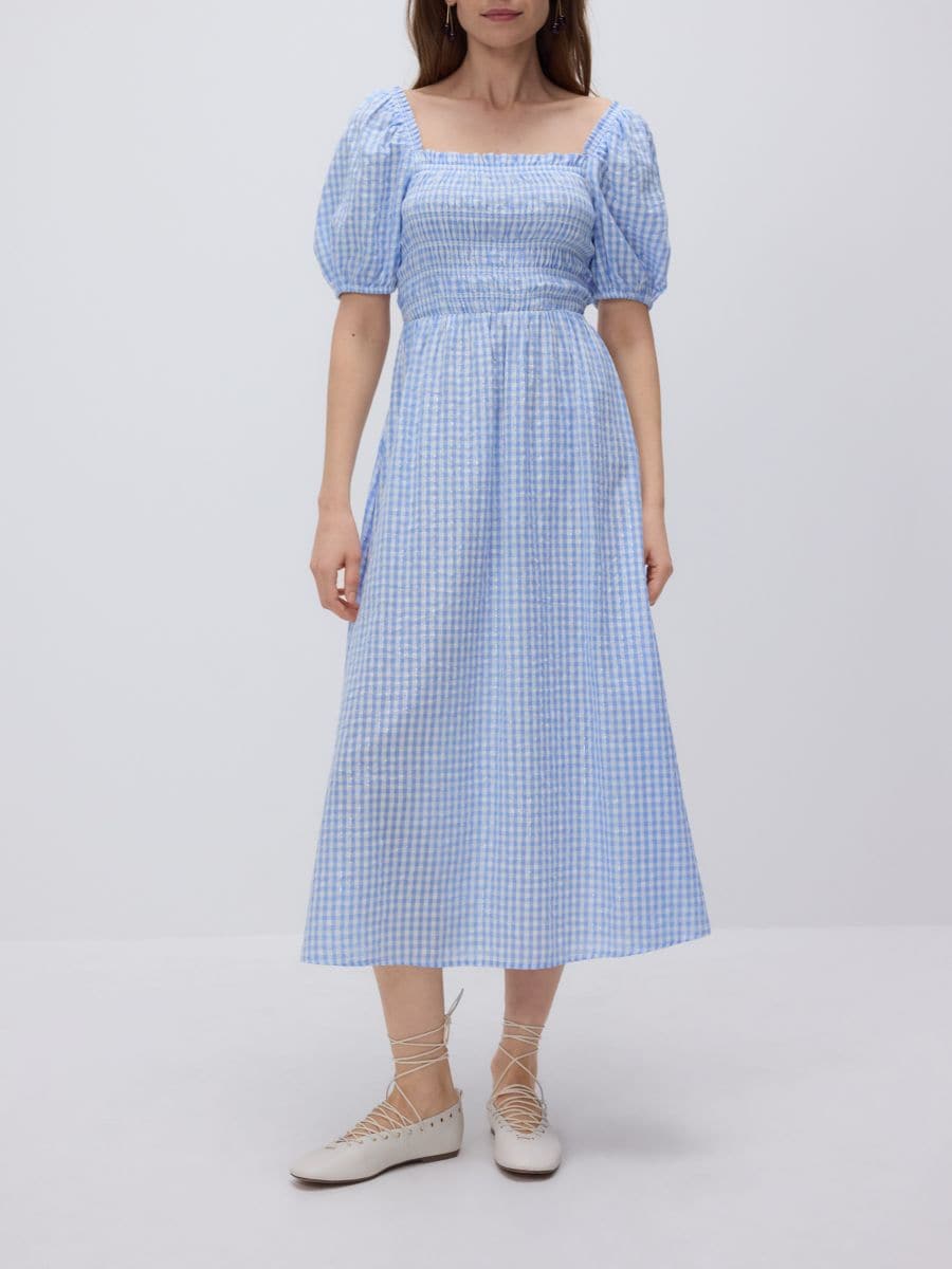 Check dress - blue - RESERVED - 7