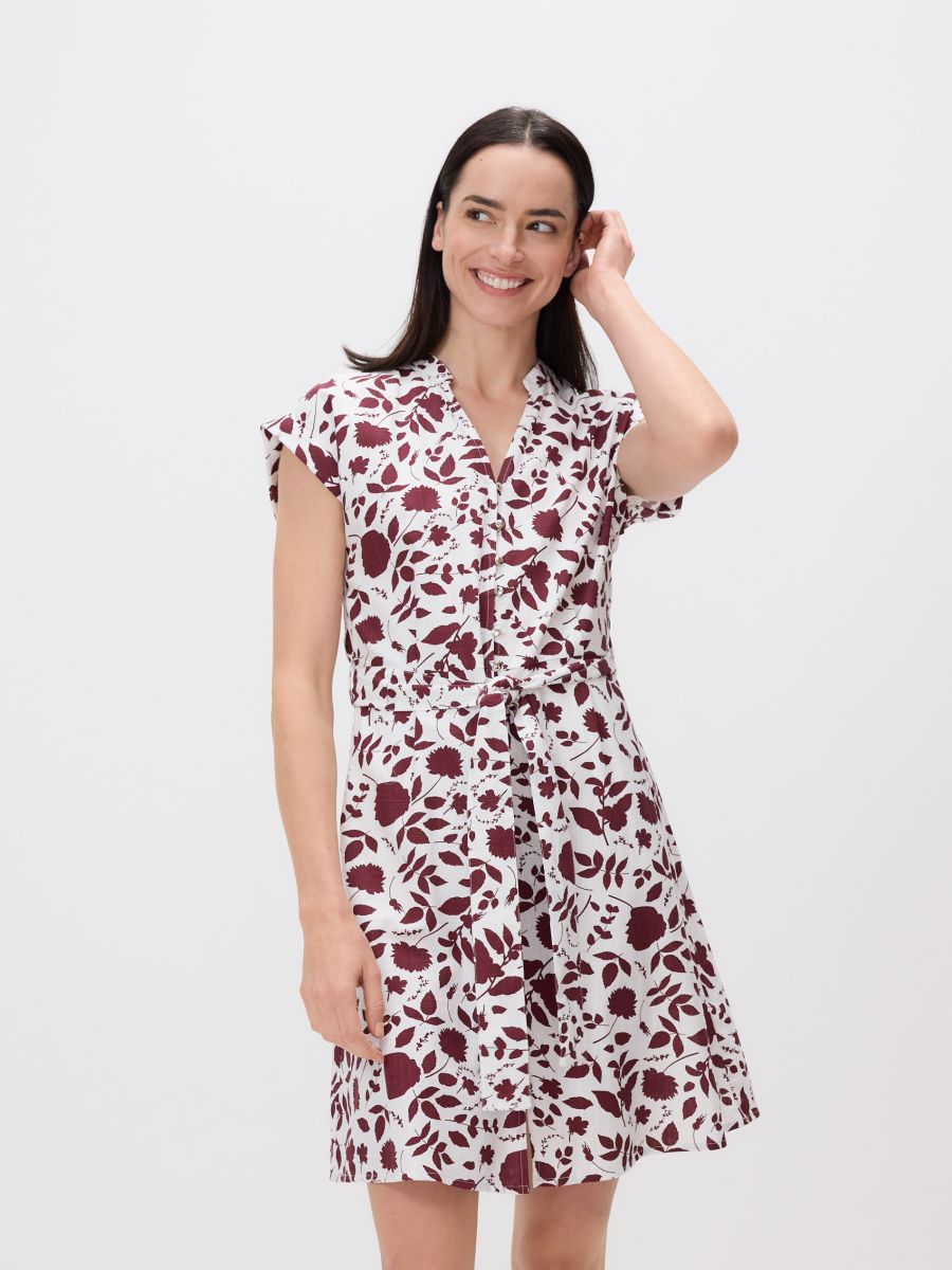 Rochie mini cu model - maro - RESERVED