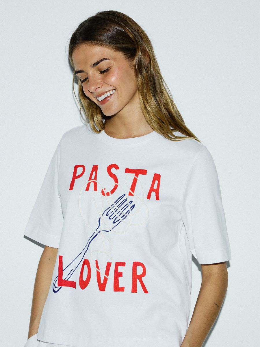 T-shirt with print - white - RESERVED - 4