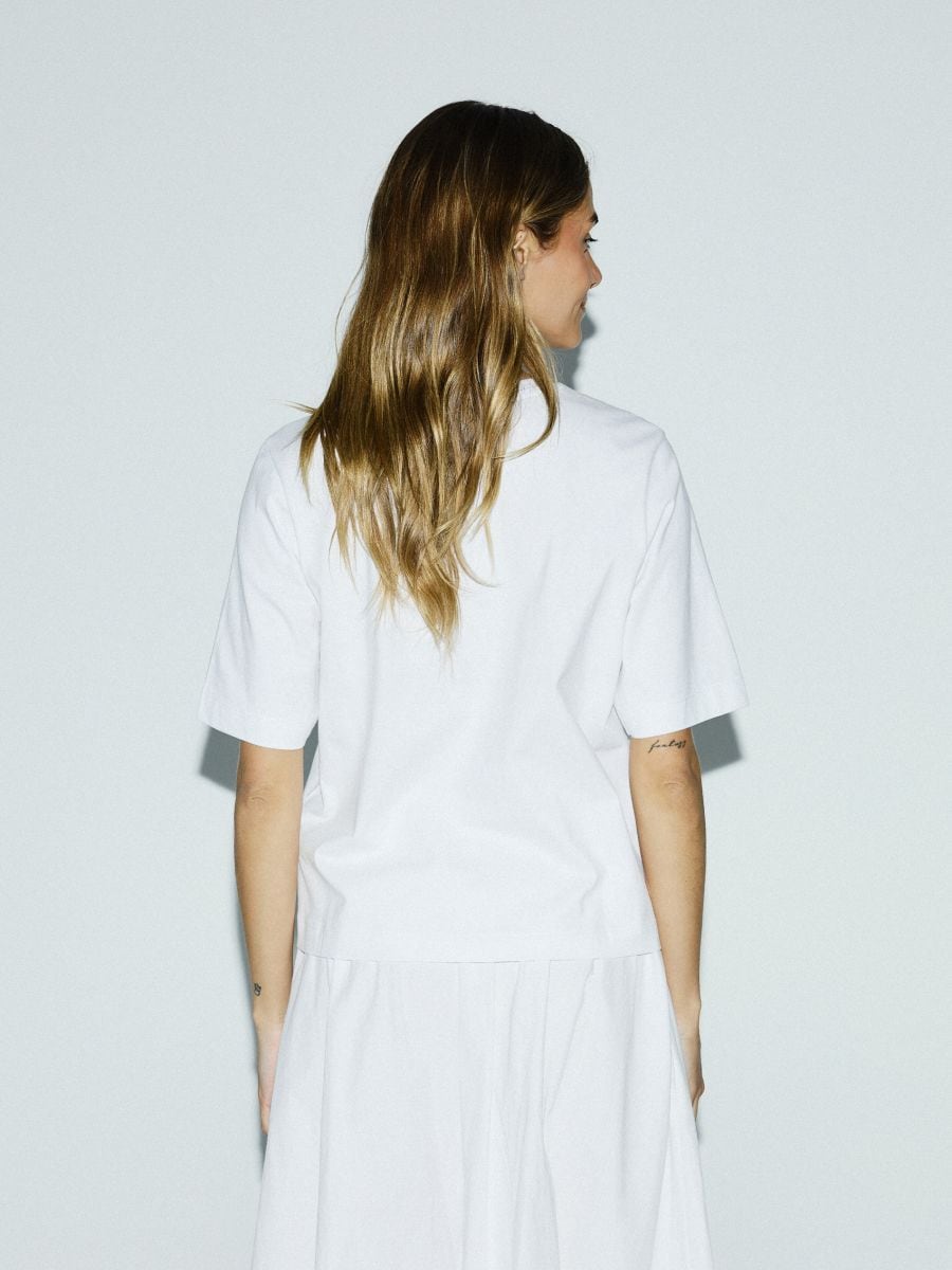 T-shirt with print - white - RESERVED - 2
