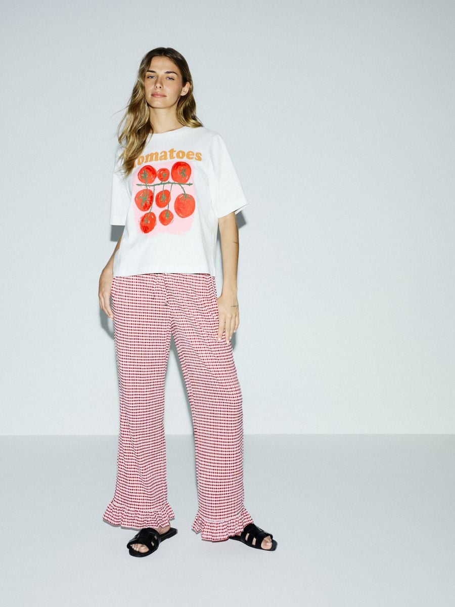 T-shirt with print - cream - RESERVED - 4