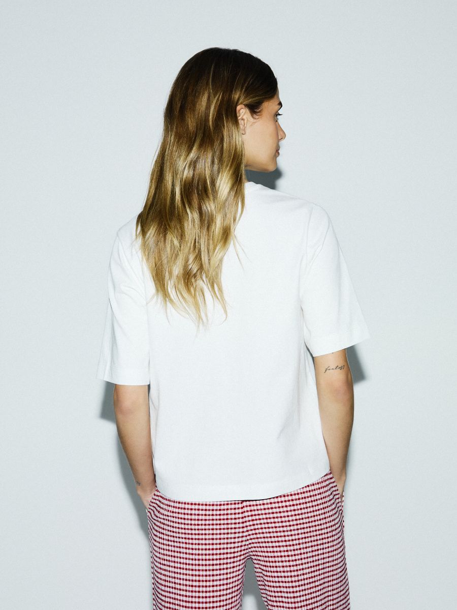 T-shirt with print - cream - RESERVED - 4