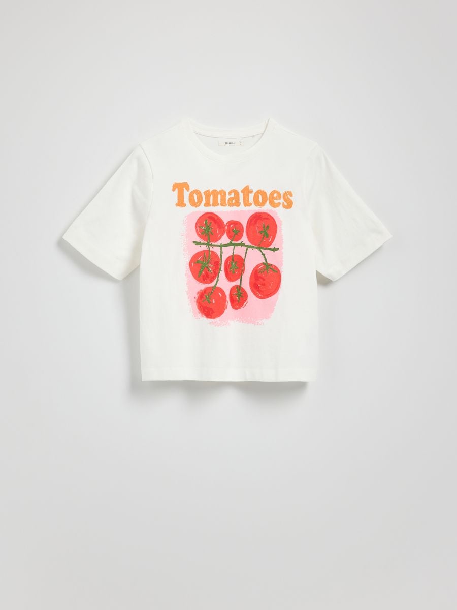 T-shirt with print - cream - RESERVED - 2